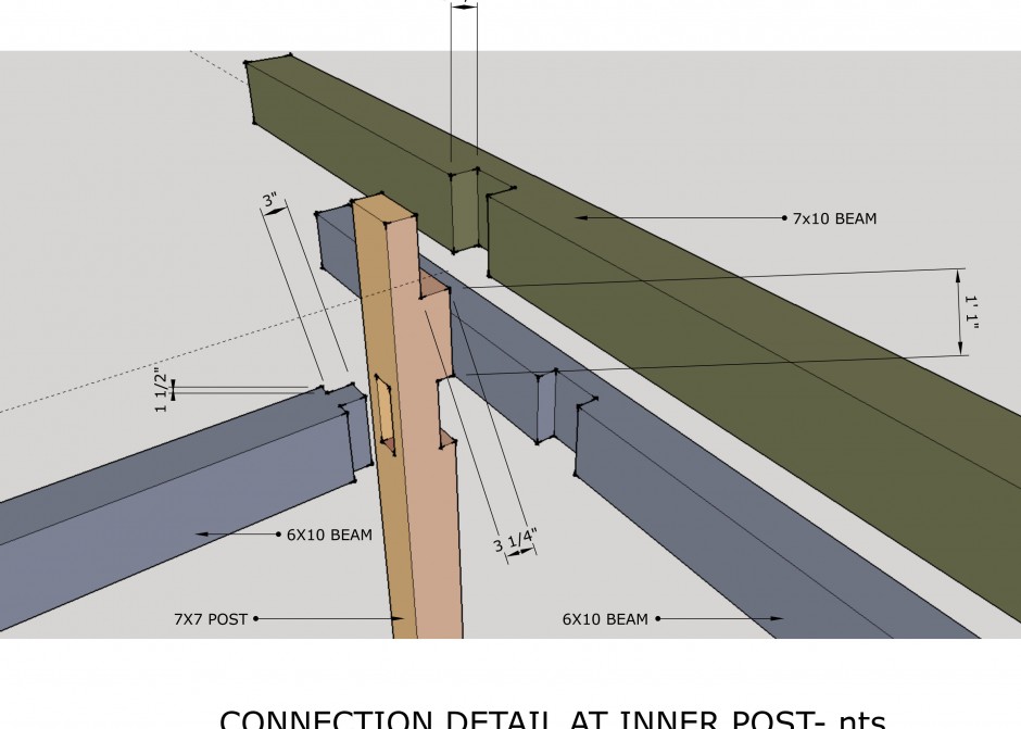 Timber Assembly detail, Layout Drawing