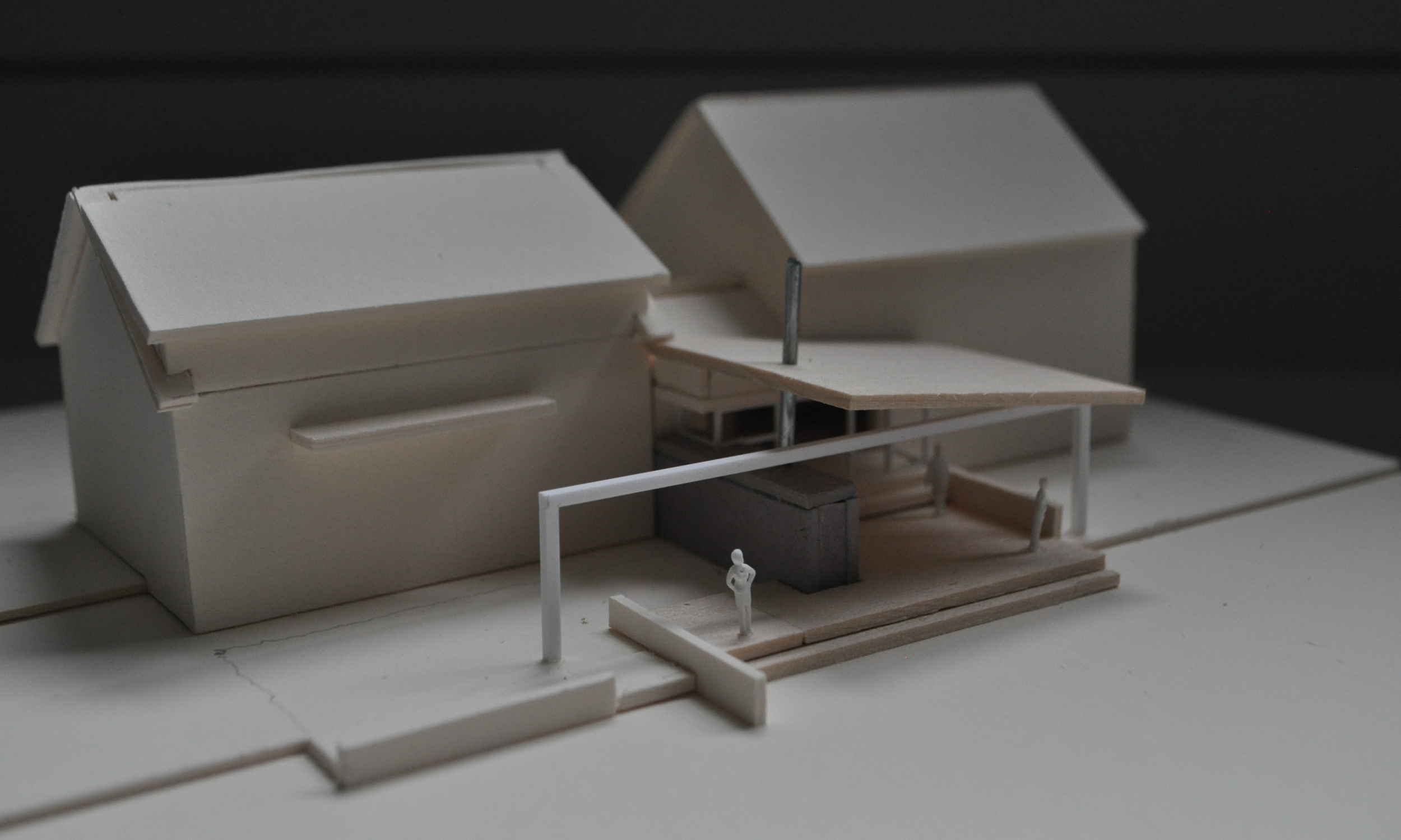 Design Model of Porch and Landscape Architecture Model, Falmouth Architect, Maine Design, Landscape Design