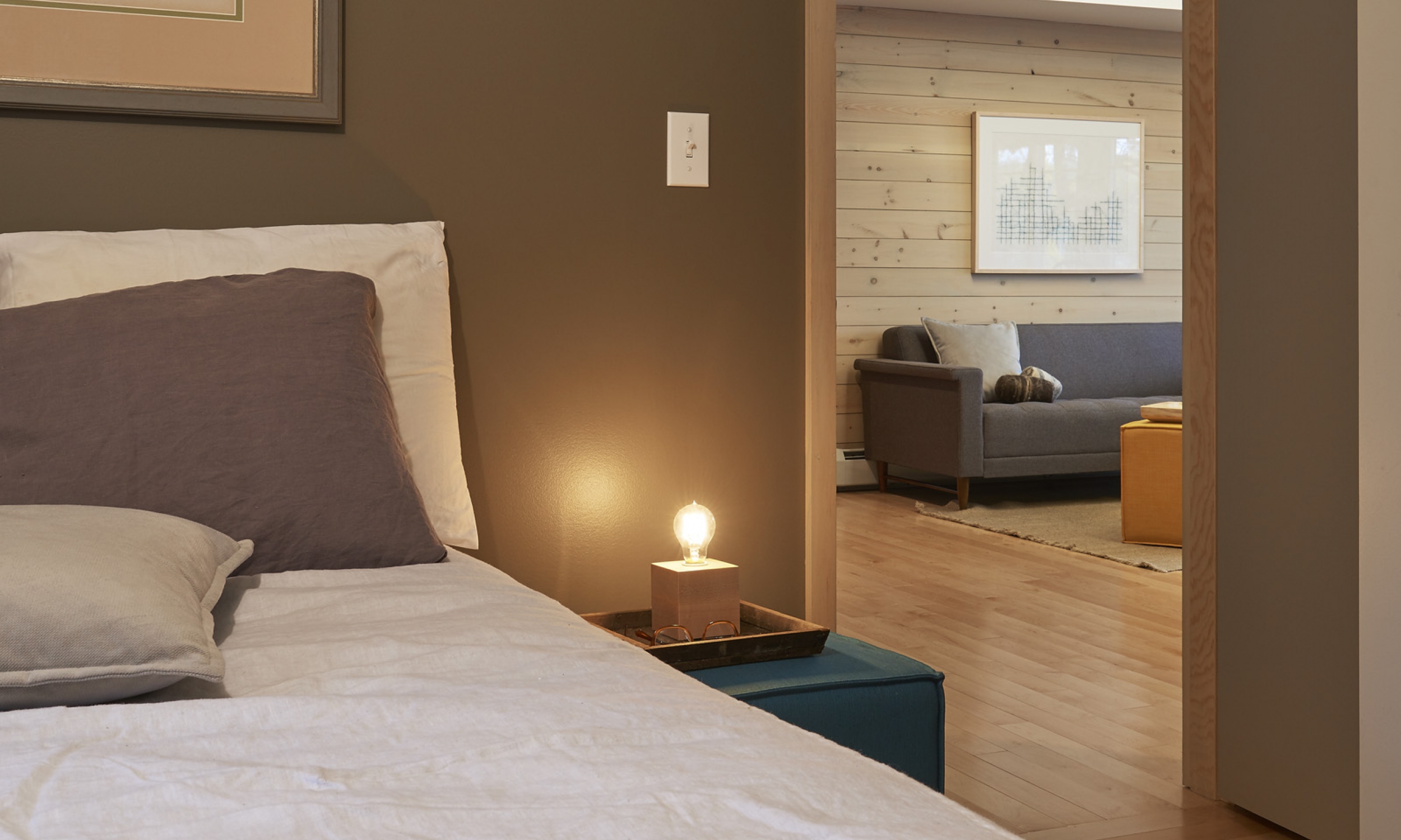 Bedroom  Bedroom photo, Maine Architect, Sherwin Williams paint