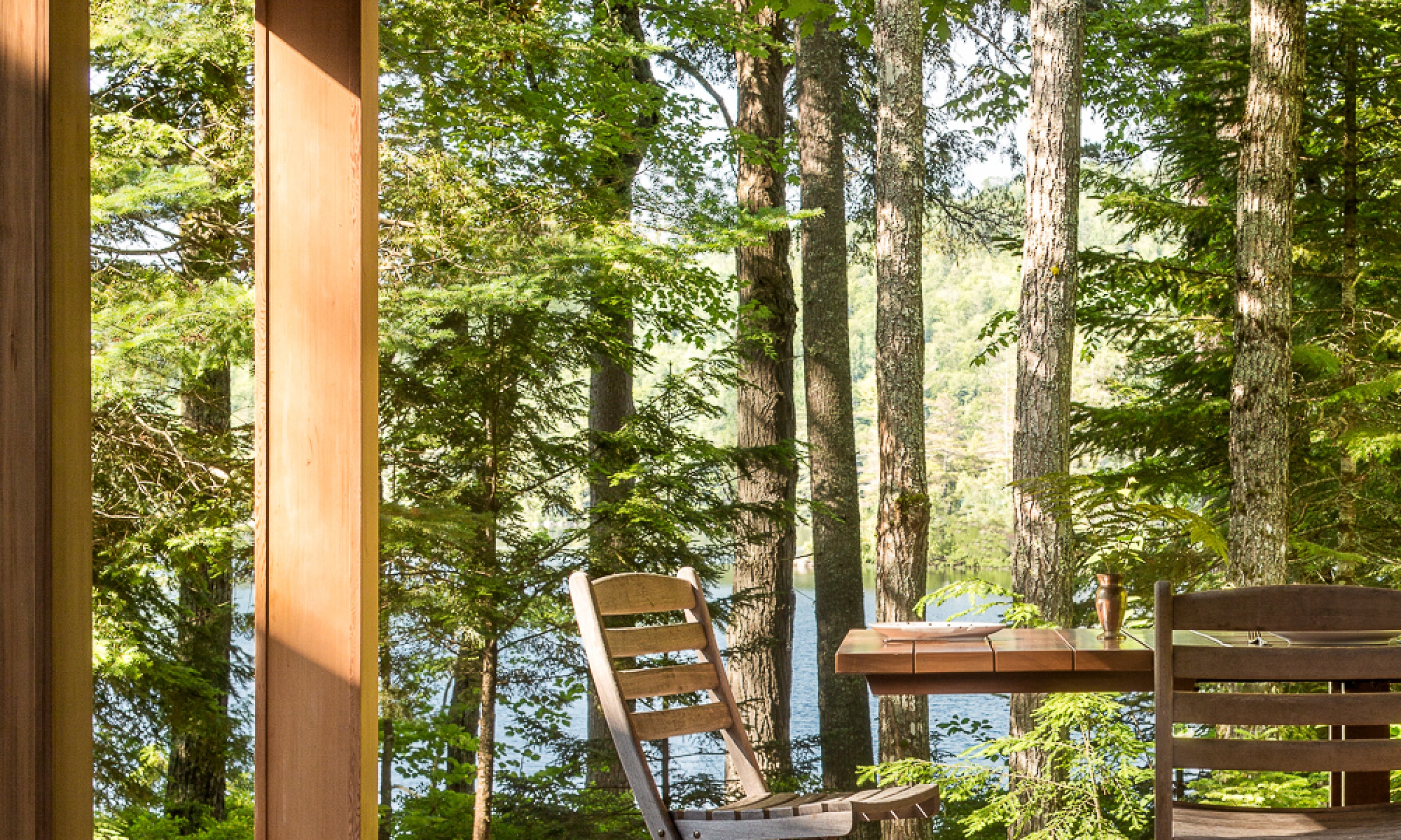 Dining area Natural living, architect, maine design, waterfront home