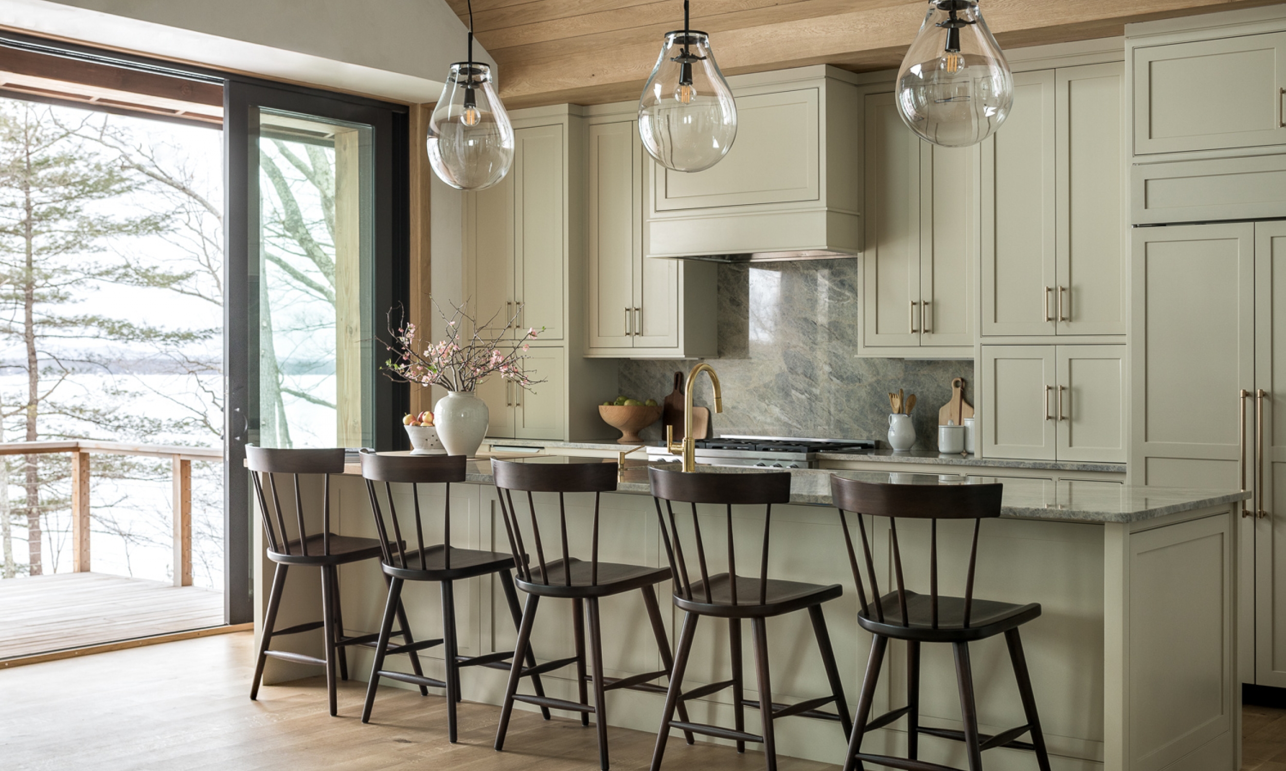 custom kitchen custom kitchen, maine architecture, connection to nature, architect