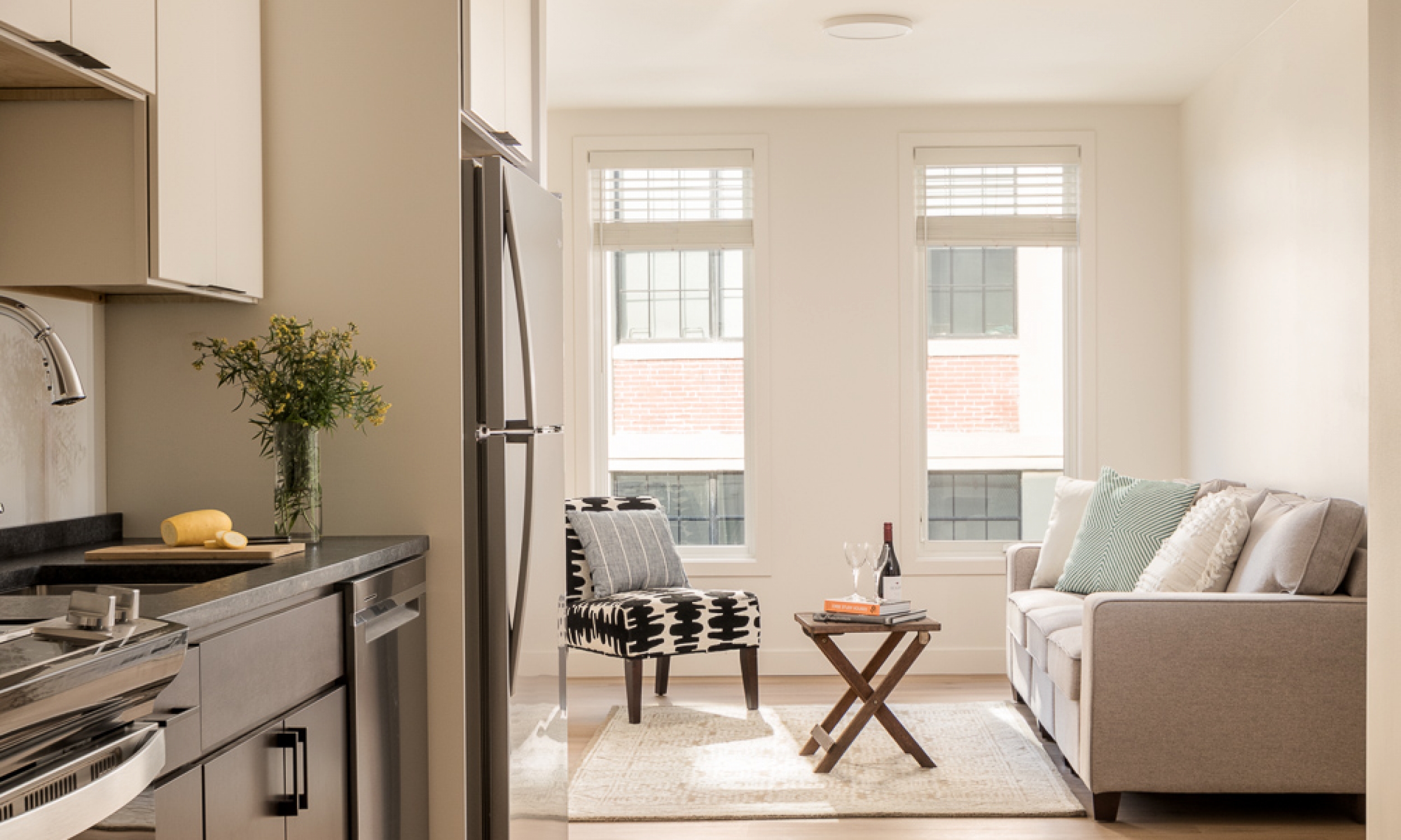 Apartment living, Loft living, modern, natural light, Marvin Windows