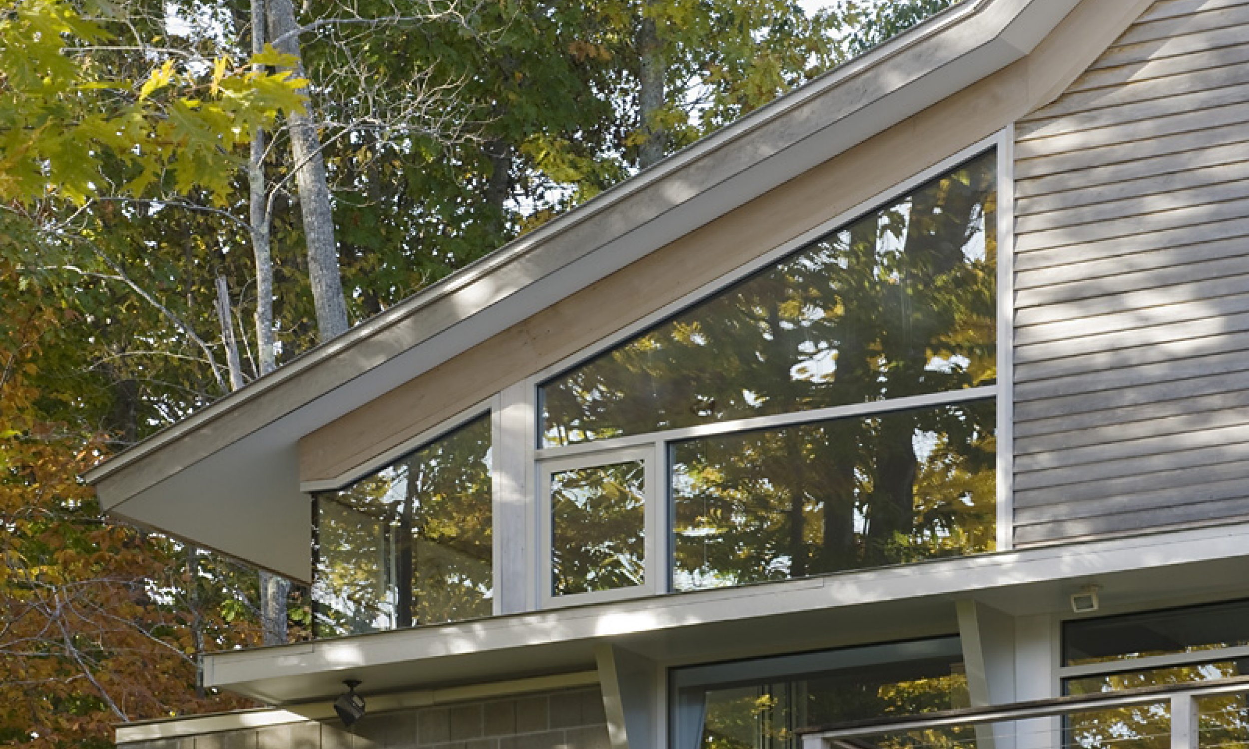 Corner Window Storefront Glass, Natural Light, Modern Architecture, Corner window, Maine Architect