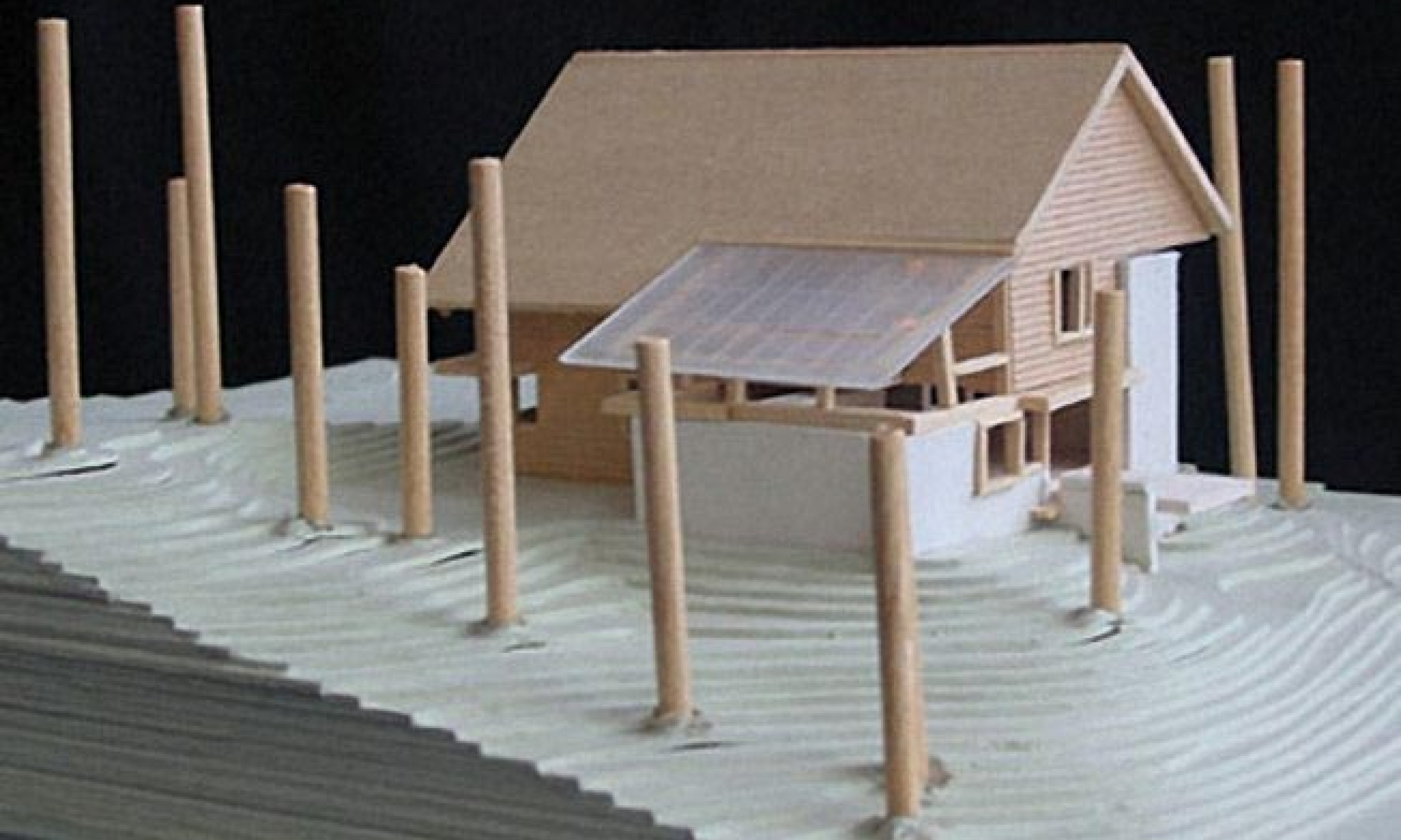 Final Model Architecture model, Maine Architect, Design Model, Basswood model