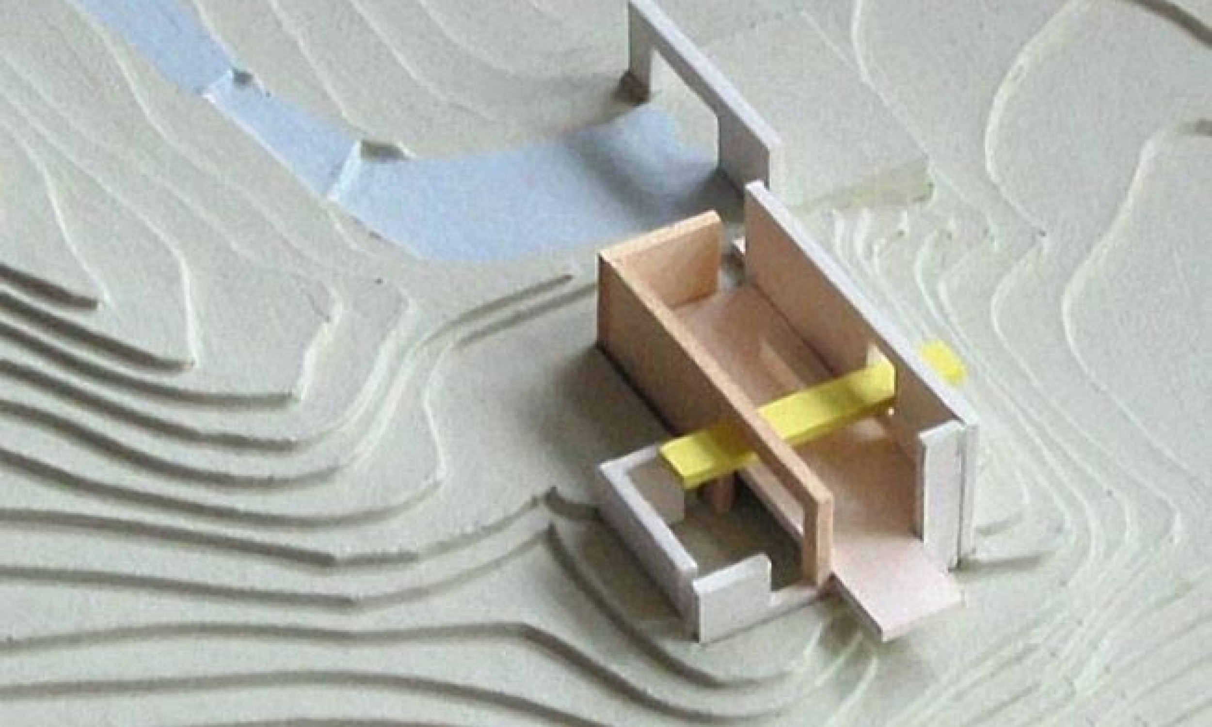 Design model, bas relief model, waterfront design, Maine Architect