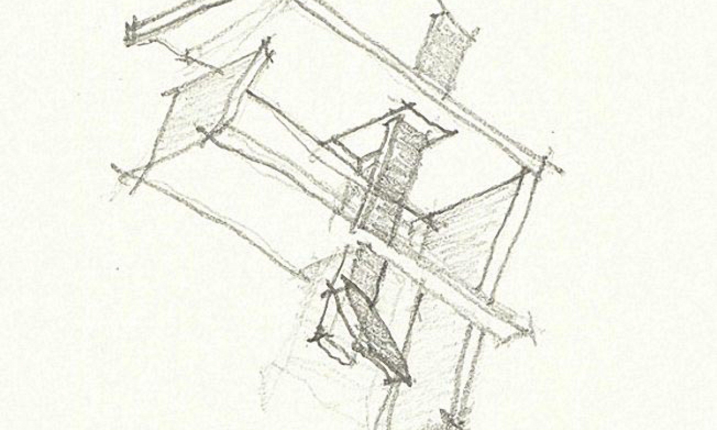 Architect sketch, Architecture, Design idea, pencil sketch