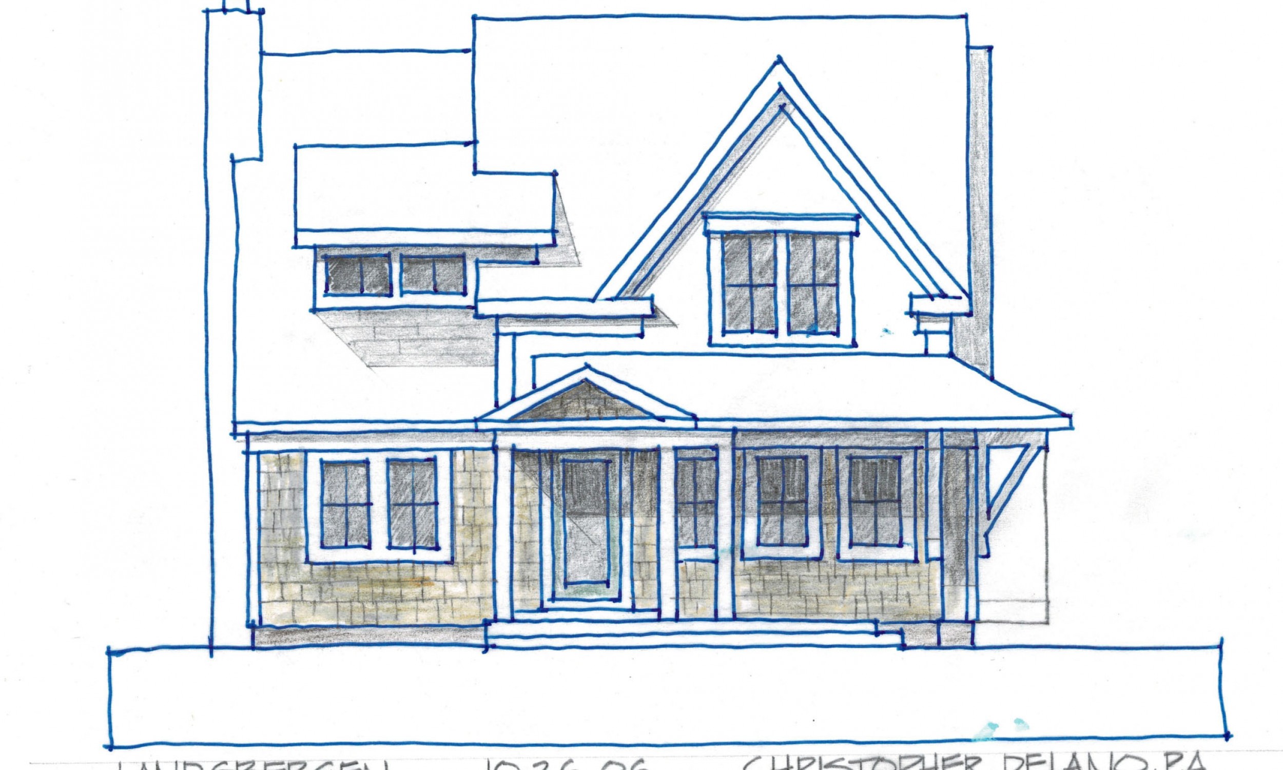 Architectural rendering, Maine Architect