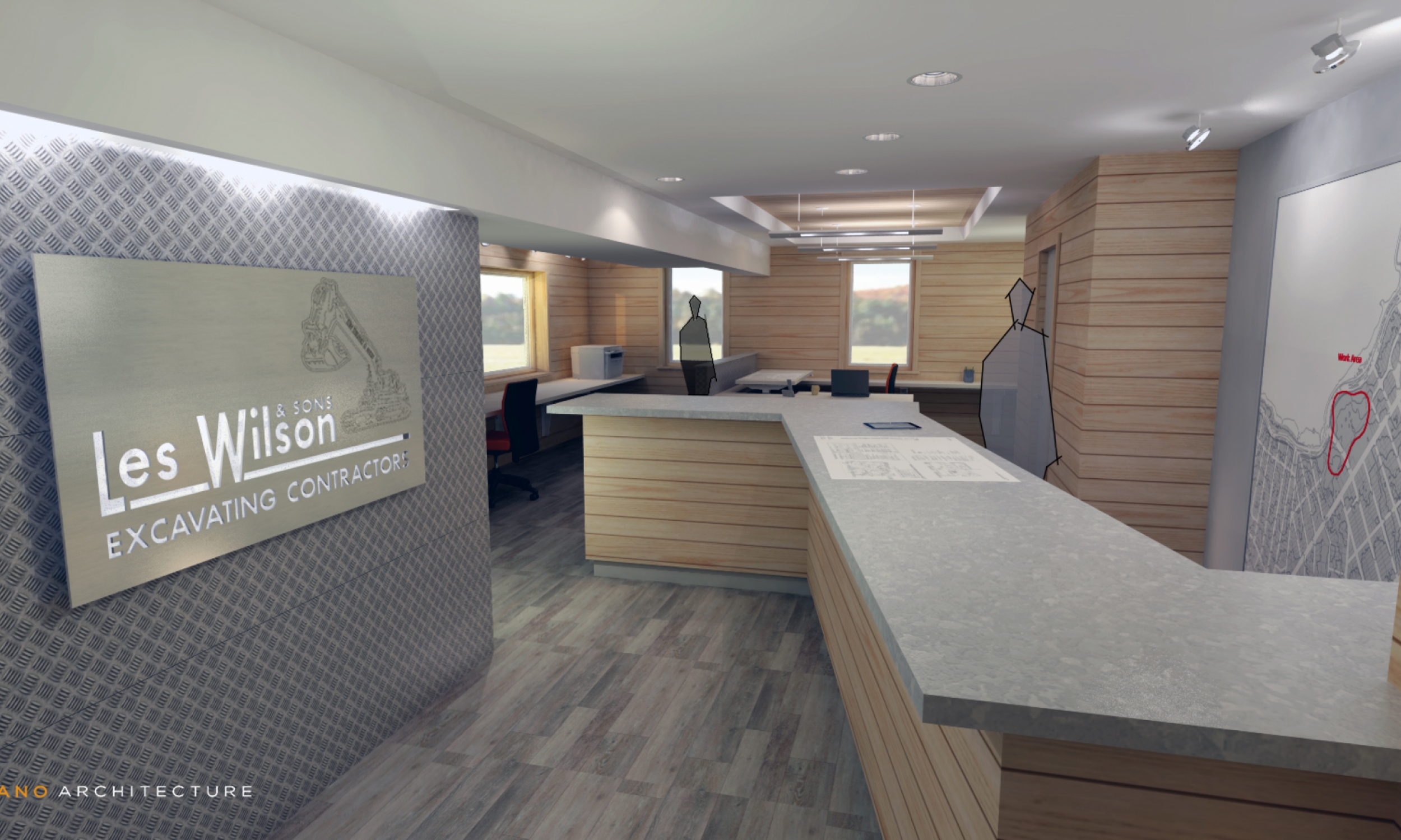 Entrance Rendering Design Rendering, Maine Architect, Architecture, Interior Design