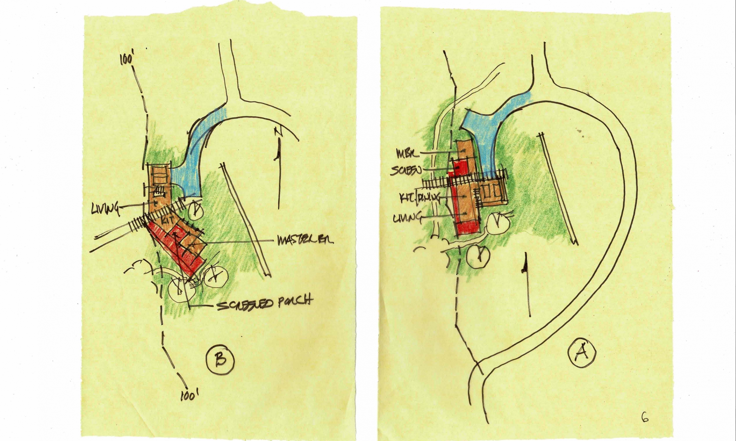 early design layouts Sketches, concept sketches