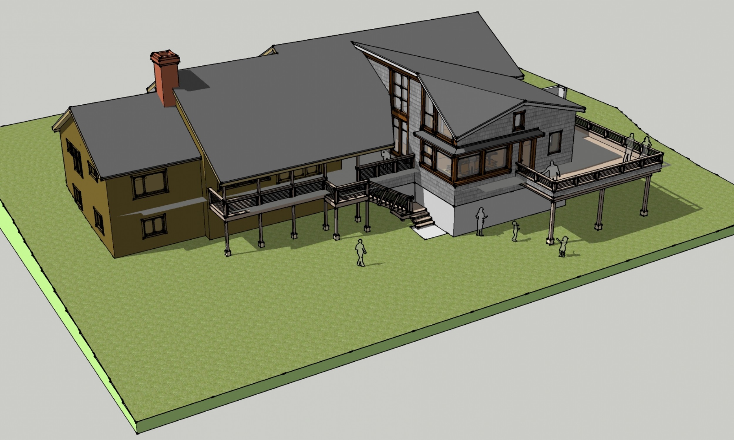 Design Rendering, Maine Architect, Sketchup rendering